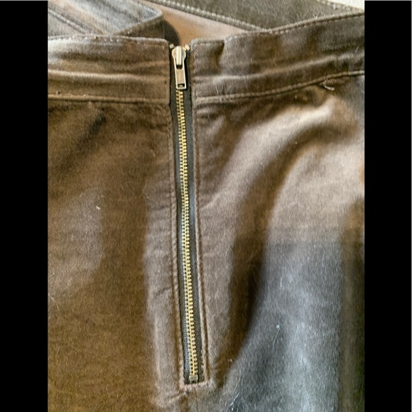 Gap Soft Black Velvet Side Zip Legging - Picture 4 of 5